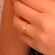 Anel Solitário Clássico Cravejado com Zircônia Banhado a Ouro 18k