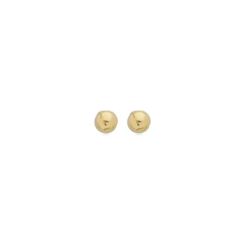 Brinco Bolinha 3 MM Banhado a Ouro 18 k