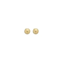 Brinco Bolinha 3 MM Banhado a Ouro 18 k