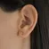 Brinco Bolinha 3 MM Banhado a Ouro 18 k