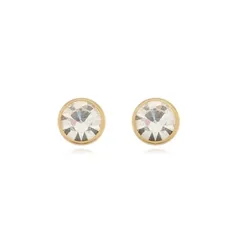 Brinco Ponto de Luz M Banhado a Ouro 18 k