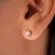 Brinco Ponto de Luz M Banhado a Ouro 18 k