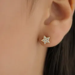 Brinco Estrela Seis Zircônias