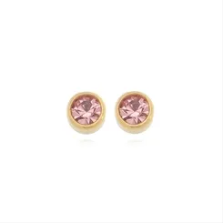 Brinco Ponto de Luz PP Banhado a Ouro 18 k