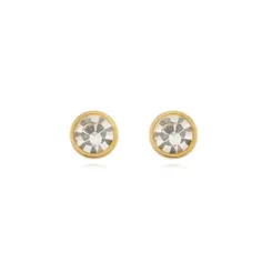Brinco Ponto de Luz P Banhado a Ouro 18 k