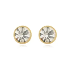 Brinco Ponto de Luz G Banhado a Ouro 18 k