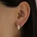 Argolinha Articulada Cravejada G Banhada a Ouro 18 k