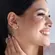 Argolinha Articulada Cravejada P Banhado a Ouro 18 k