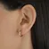 Brinco Argola Articulada Lisa Tamanho G Banhado a Ouro 18 k