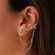 Brinco Earcuff Oito Círculos