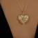 Colar Relicário Coração Banhado a Ouro 18K