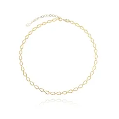 Colar Choker Gota Vazada: Elegância Sutil