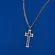 Pingente Cruz Lisa G Banhado a Ouro 18 k