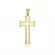 Pingente Cruz Lisa G Banhado a Ouro 18 k