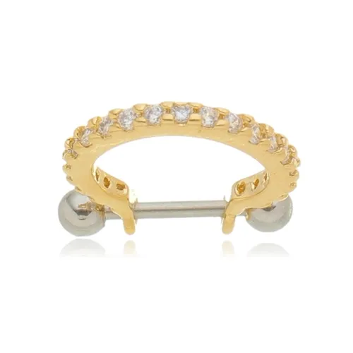 Brinco Piercing Uma Fileira Zircônias