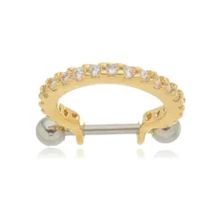 Brinco Piercing Uma Fileira Zircônias