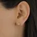 Brinco Bolinha 6 MM Banhado a Ouro 18 k