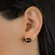 Brinco Bolinha 6 MM Banhado a Ouro 18 k