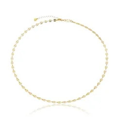 Colar Choker Fita Círculos