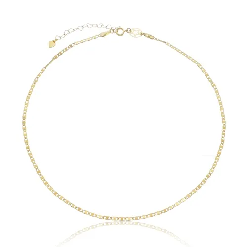 Colar Choker Piastrini 2 mm Banhado a Ouro 18 k