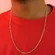 Corrente Masculina Elo 3x1 Espessura 4 MM Banhado a Ouro 18 k