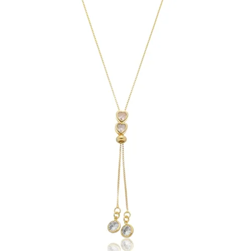 Colar Gravatinha Coração Cristal