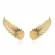 Brinco Earcuff Folha Detalhada Banhado a Ouro 18 k