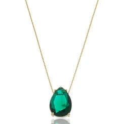 Colar Gota Pedra Fusion G