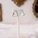 Brinco Argola Articulada Triangular Lisa Tamanho M Banhado a Ouro 18 k