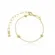 Pulseira Infantil com Bolinhas Lisas Banhada a Ouro 18 k