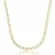 Corrente Masculina Groumet  Diamantada 4 MM Banhada a Ouro 18k