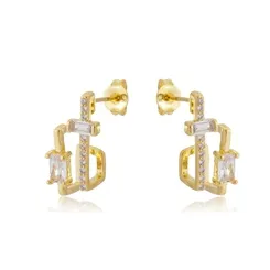 Brinco Earhook de Duas Fileiras
