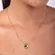 Colar Pingente Coração Liso Cravejados com Zircônias