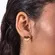 Brinco Coração Liso com Zircônias Banhado a Ouro 18k