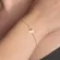 Pulseira Corrente Veneziana com Pingente Letra