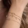 Pulseira Corrente Veneziana com Pingente Letra