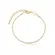 Pulseira Corrente Veneziana Retorcida Banhada a Ouro18 k