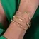 Pulseira Corrente Veneziana Retorcida Banhada a Ouro18 k