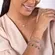 Pulseira Pingentes Cristais Banhado a Ouro 18k
