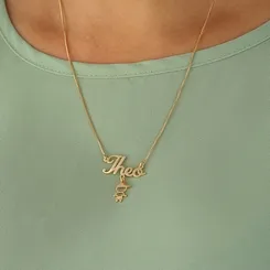 Colar Personalizado Nome do Filho(a) com Pingente - Um Tesouro Especial