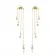 Brinco Earcuff Correntes e Ponto de Zircônias