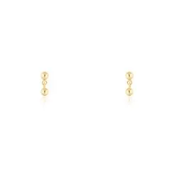 Brinco Pequeno Duas Bolinhas 3 MM