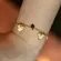 Pulseira Infantil Rostinho Mickey e Minnie Banhado a Ouro 18 k