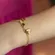 Pulseira Infantil Rostinho Mickey e Minnie Banhado a Ouro 18 k