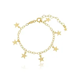 Pulseira Infantil Pingente Estrelinhas