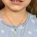 Colar Infantil  Libélula  Zircônias Banhado a Ouro 18K