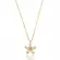 Colar Infantil Florzinha Navete Banhado a Ouro 18 k