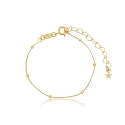 Pulseira Infantil Corrente Veneziana com Mini Bolinhas