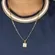 Corrente Infantil Masculina Elo 3x1 Espessura 2 MM Banhado a Ouro