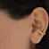 Brinco Piercing Pressão Entrelaçado Tubo P